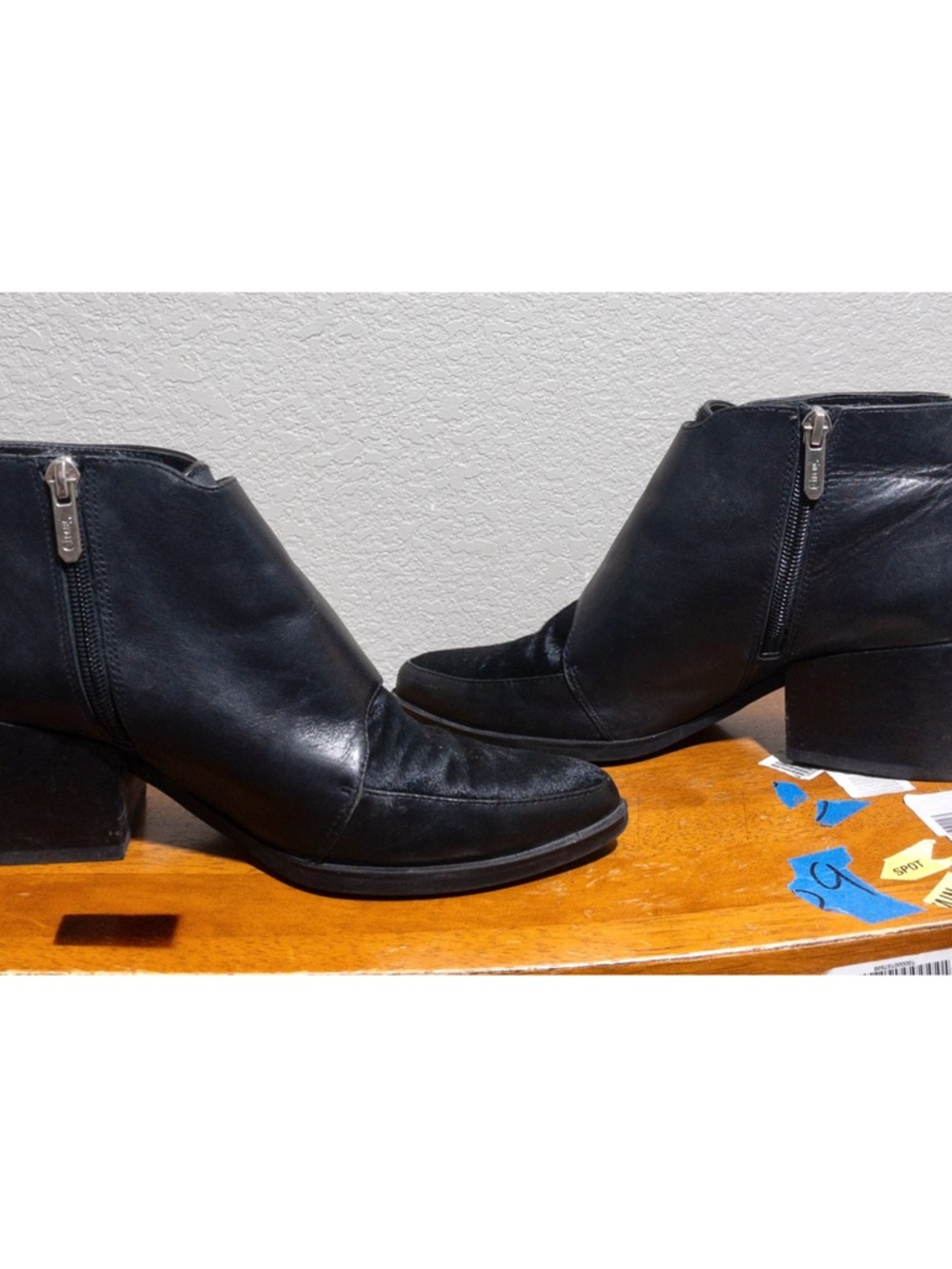 Sam Edelman Circus Reese Monk Strap Booties 8 Black Silver Buckle Pointed Toe - Picture 5 of 15